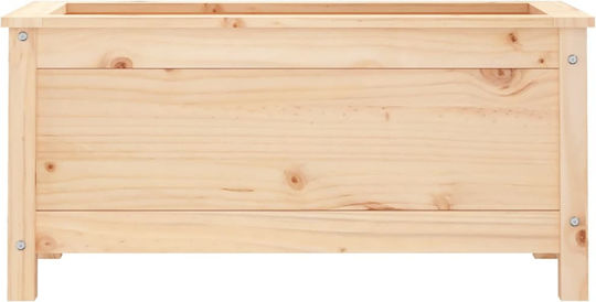 vidaXL Planter Box Lemn Maro 82.5x40x39cm.