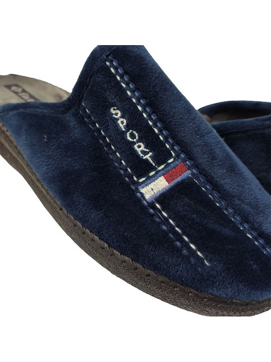 Papuci bărbați iarna Blue