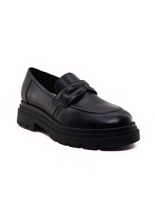 Fardoulis Women's Moccasins in Black Color