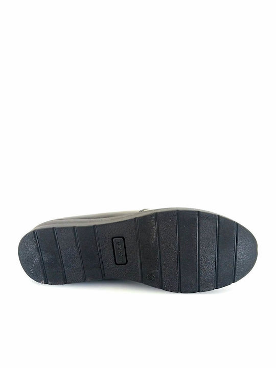 Lackleder Damen Mokassins in Schwarz Farbe