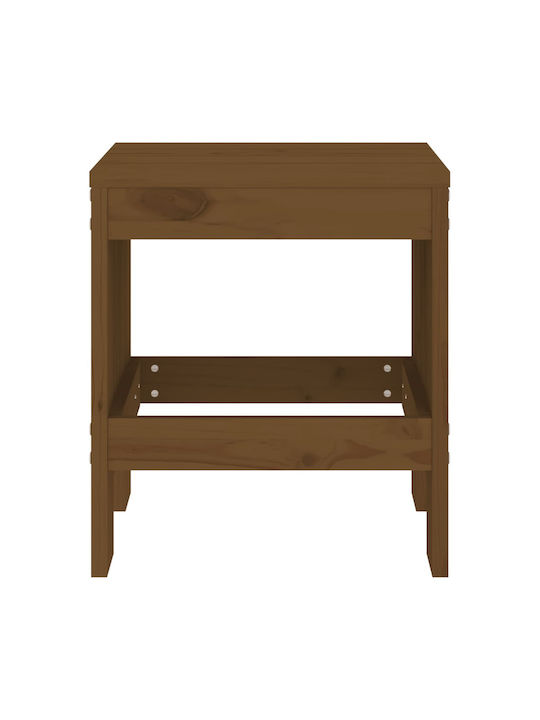 Băncuțe De Grădină Din Lemn Culoarea Mierii 2 Buc 40x36x45cm