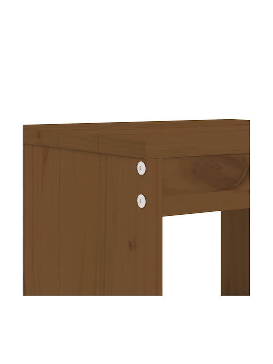 Băncuțe De Grădină Din Lemn Culoarea Mierii 2 Buc 40x36x45cm