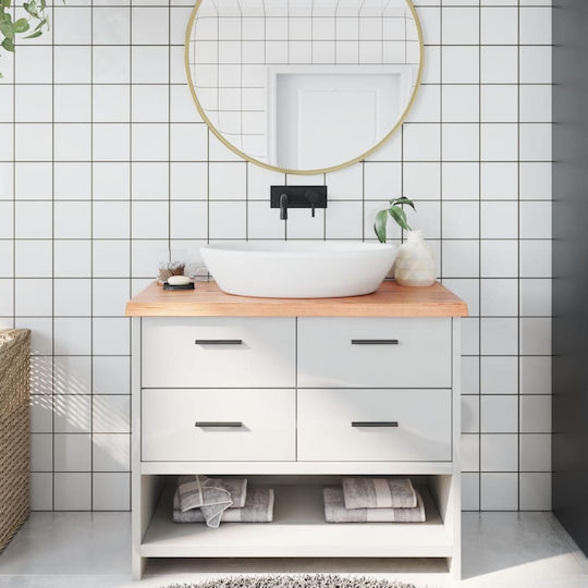 vidaXL Countertop without Sink L100xW50xH4cm Brown