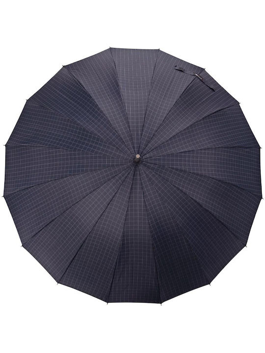 Benzi Umbrelă de ploaie with Walking Stick Blue