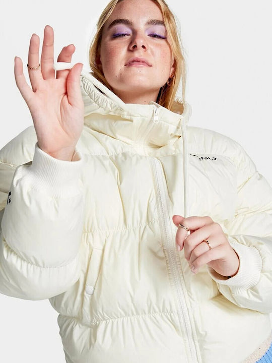 Converse Jachetă Puffer Alb
