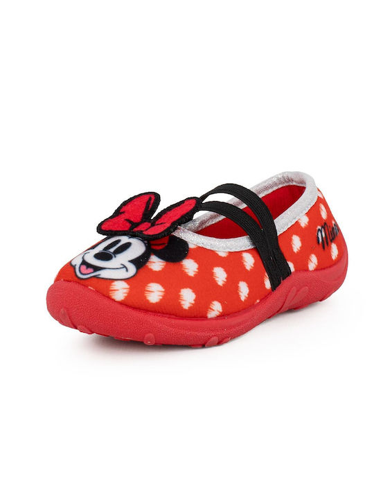 Minnie Mouse Kids Slippers Red