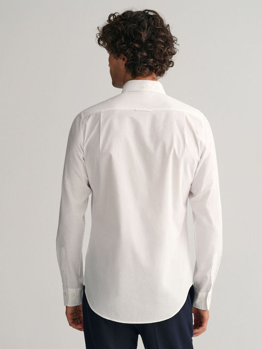 Long-sleeved Cotton Shirt White