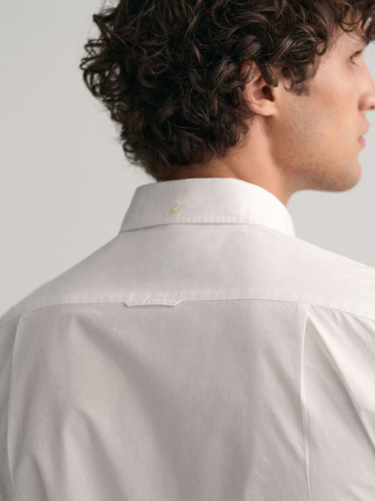 Long-sleeved Cotton Shirt White