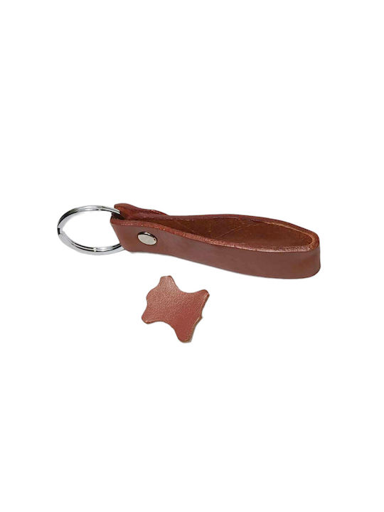 Gk Shoes Handmade Keychain Leather Brown