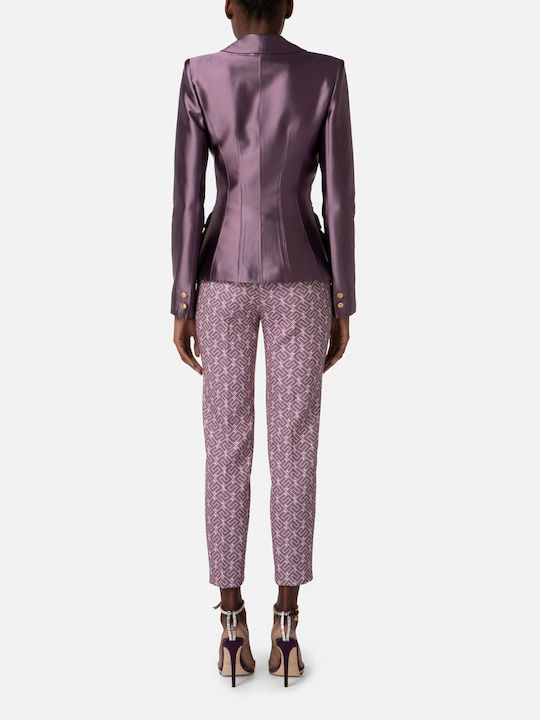 Elisabetta Franchi Blazer pentru femei Sacou Violet