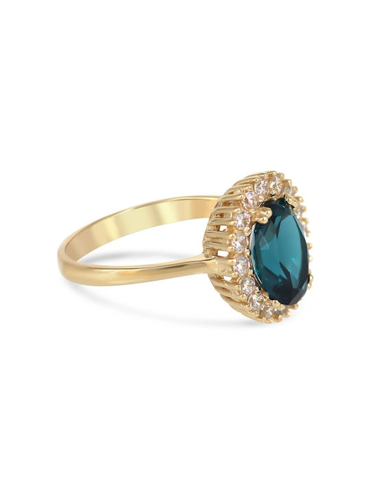 Vitopoulos Women's Gold Ring with Stone 14K