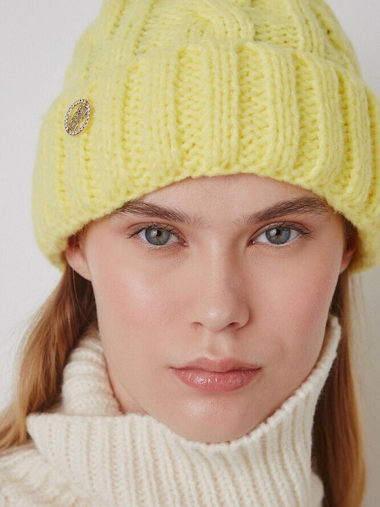 BSB Knitted Beanie Cap Yellow