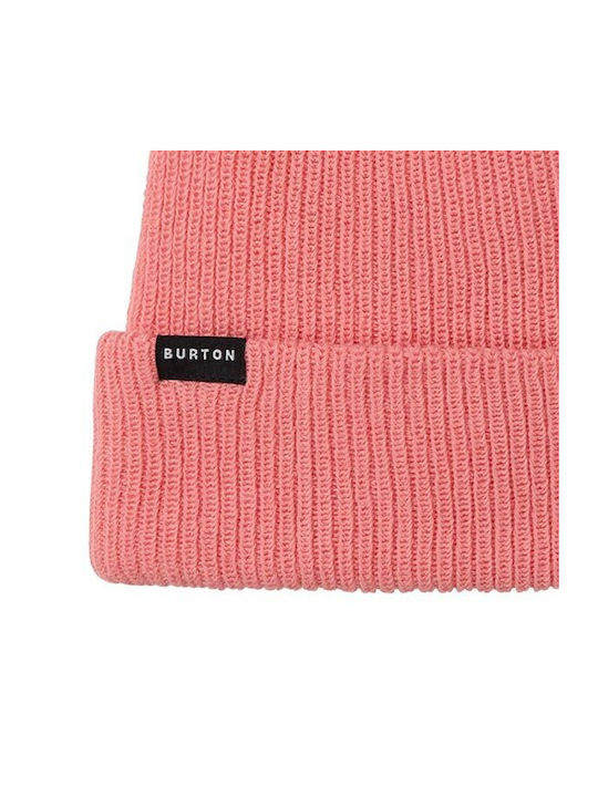 Burton Beanie Unisex Σκούφος Πλεκτός σε Ροζ χρώμα