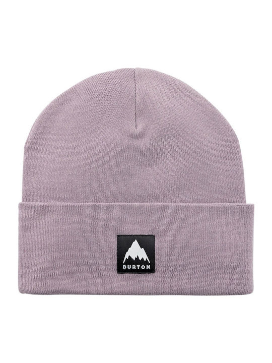 Beanie Unisex Σκούφος Πλεκτός σε Μωβ χρώμα
