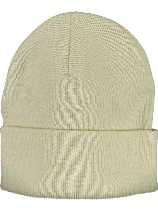 Beanie Frauen Beanie mit Rippstrick in Weiß Farbe