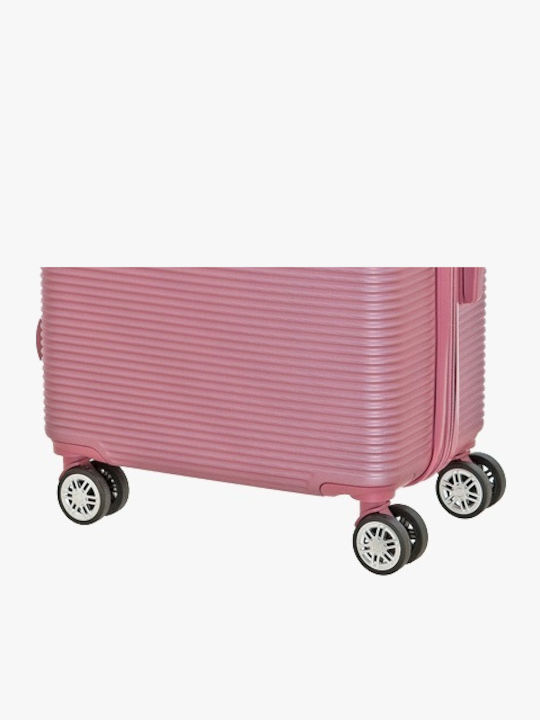Bartuggi Großer Hart-Reise Koffer Rosa mit 4 Rädern Höhe 75cm