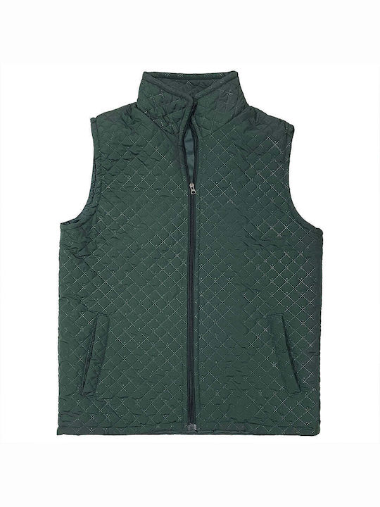 Ustyle Women's Short Puffer Jacket for Winter Green