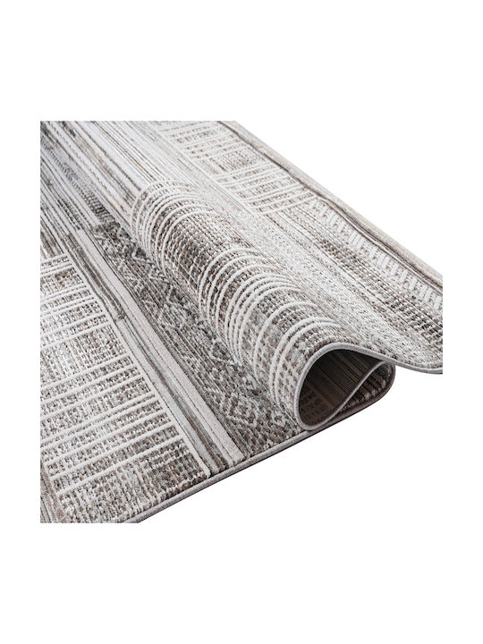 Polcarpet Havana Aztec 793 Rug Rectangular Summer with Fringes Grey White