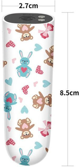 Lovetoy Mini Δονητής Bullet 8.5cm Λευκός