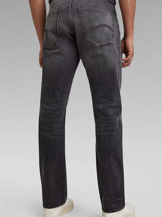 Men's Jeans Pants with Slim Straight Fit Black