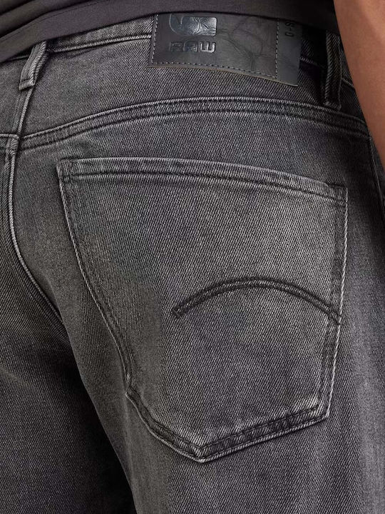 Men's Jeans Pants with Slim Straight Fit Black