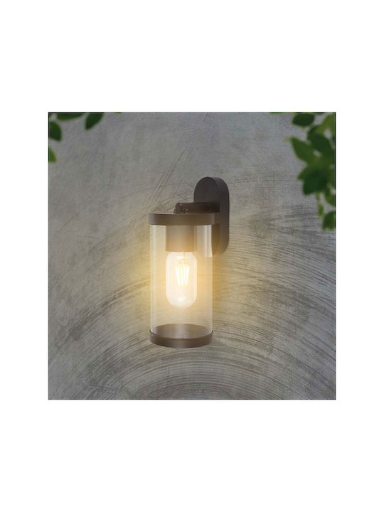 V-TAC Wall-Mounted Outdoor Lantern E27 IP44 9.3x11.6x23.4εκ.