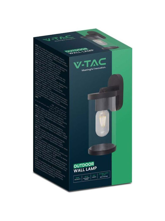 V-TAC Wall-Mounted Outdoor Lantern E27 IP44 9.3x11.6x23.4εκ.