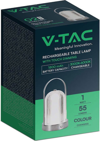 V-TAC Διακοσμητικό Φωτιστικό LED Ρυθμιζόμενο Λευκό 12x22.5εκ.