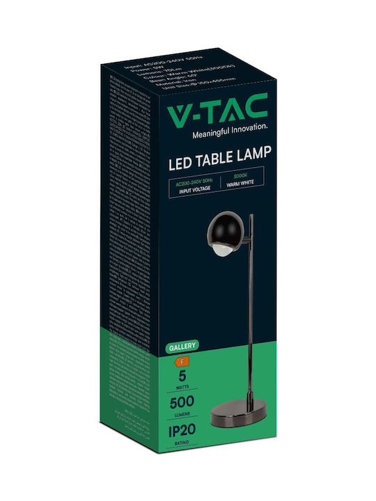V-TAC LED Φωτιστικό Γραφείου σε Μαύρο Χρώμα