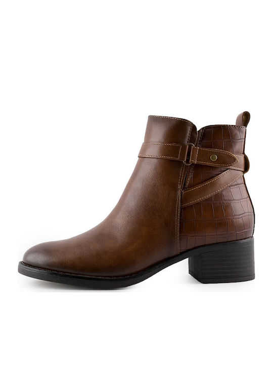 Stiefeletten Damen Tabac Braun