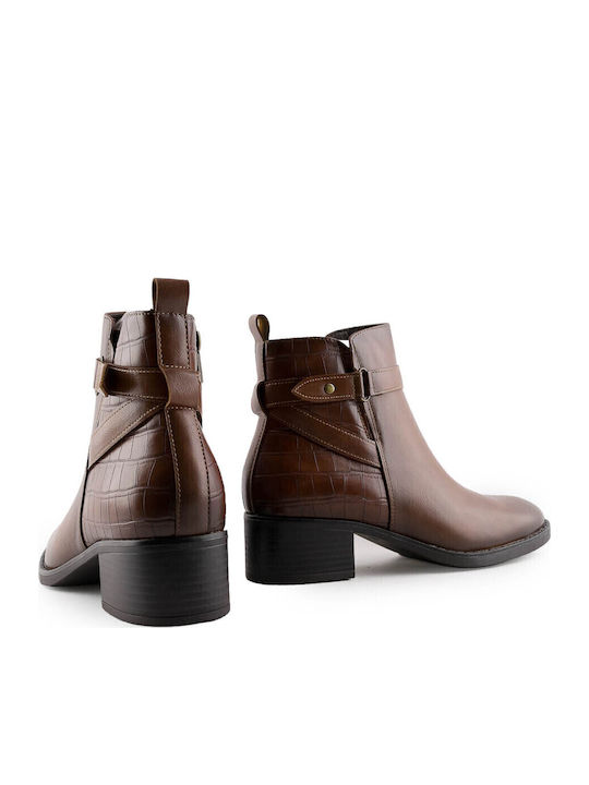 Stiefeletten Damen Tabac Braun