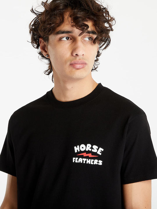 Horsefeathers Men's Short Sleeve T-shirt Black