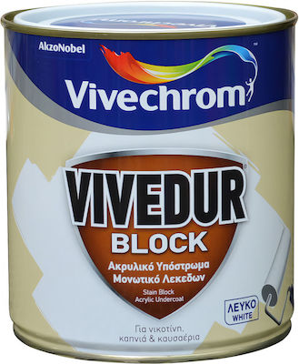 Vivechrom Vivedur Block Substrat Acrylvoranstrich Fleck Isolator Weiß Geeignet für Gemäuer 0.75Es