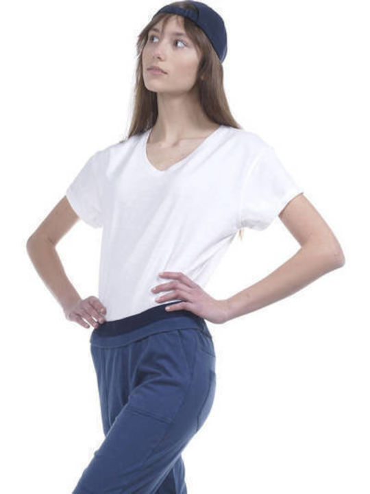 Body Action Γυναικείο Oversized T-shirt Λευκό