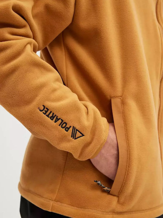 Men's Fleece Cardigan Brown