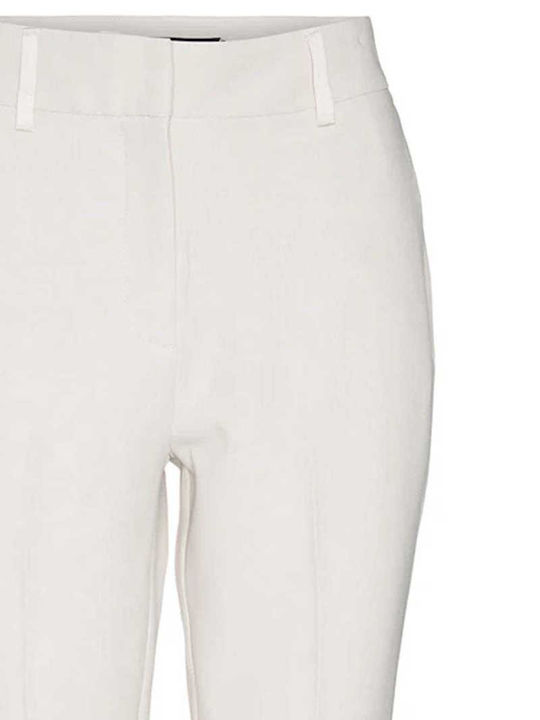 Vero Moda Women's Fabric Trousers in Tapered Line Gray