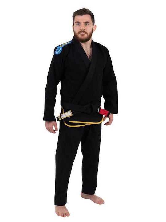 Scramble Ανδρική Ζακέτα Brazilian Jiu Jitsu Μαύρη