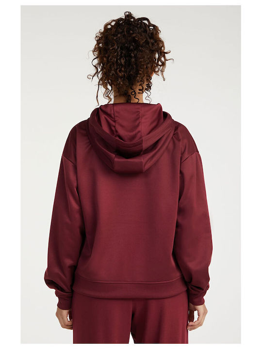 O'neill Rutile Women's Hooded Fleece Sweatshirt Burgundy