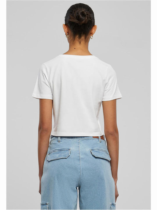 Bluze Damă Crop Alb