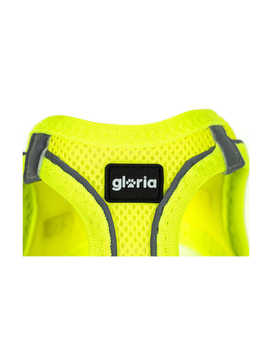 Gloriapets Hundegeschirr Weste Vestido Air Mesh Trek Gelb 32.8-35.4cm PT00904AM