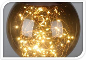 Κρεμαστό Φωτιστικό Μαύρο LED Μπάλα 18x18x20εκ.