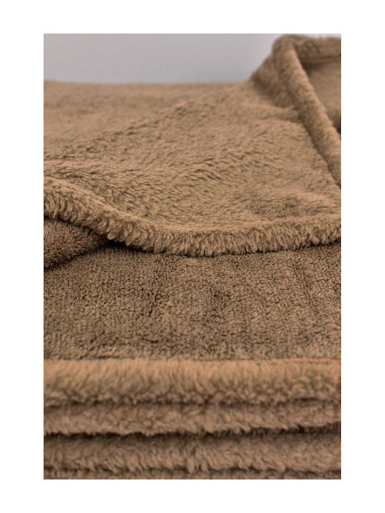 Potre Blanket Sherpa Fleece Double 200x240cm. Beige