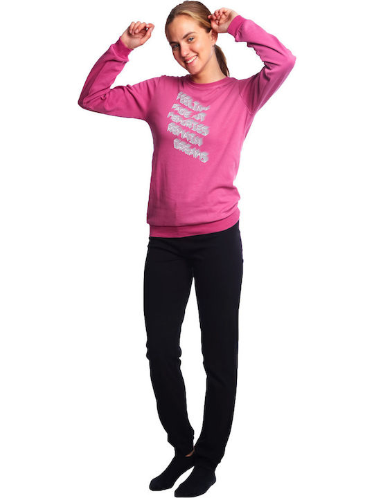 Dreams by Joyce Winter Women's Cotton Pink Pyjama Set Memories