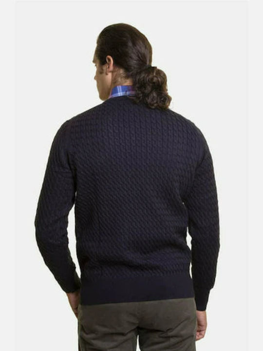 The Bostonians Men's Long Sleeve Sweater Navy Blue