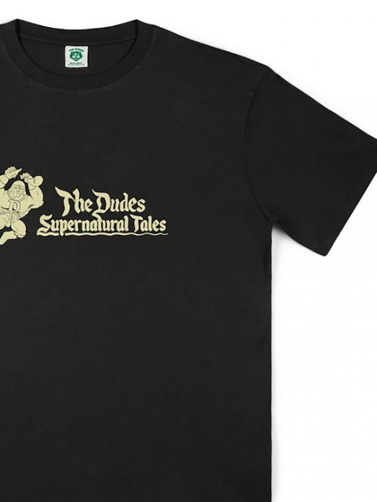 The Dudes Ανδρικό T-shirt Κοντομάνικο Μαύρο