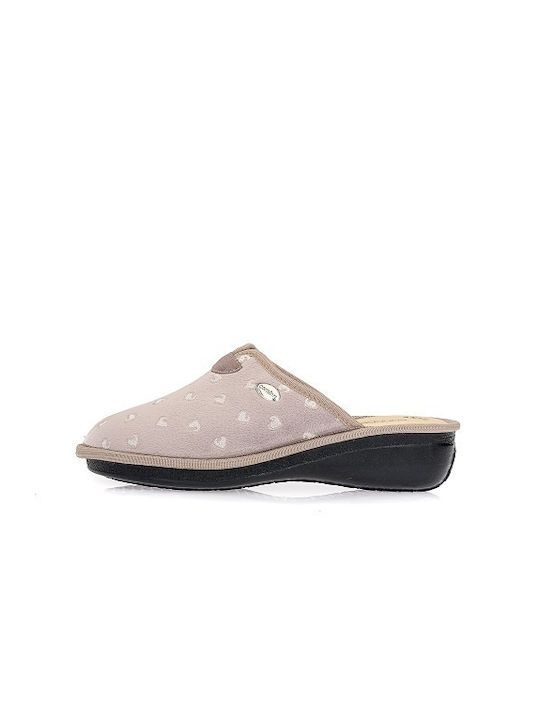 Zarkadi Anatomic Leather Women's Slippers Beige