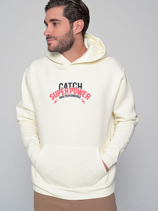 Catch Men's Sweatshirt with Hood White