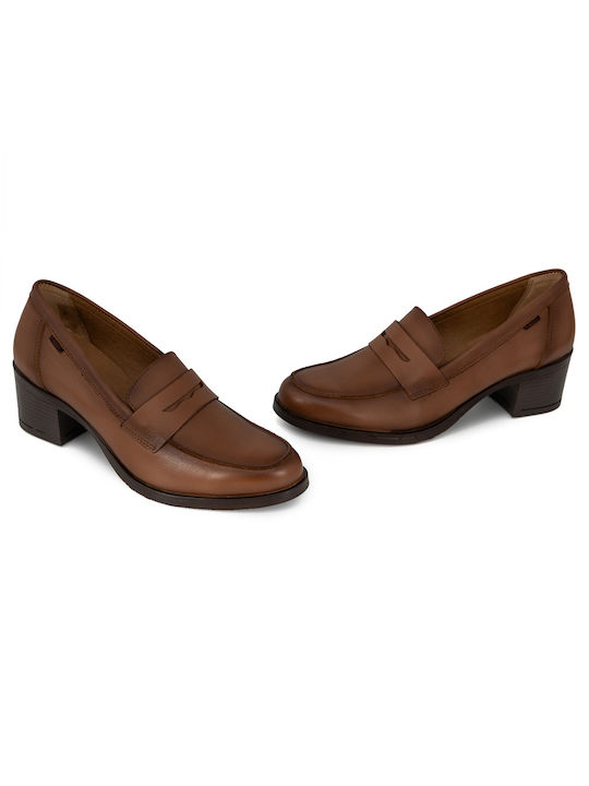 Ragazza Leather Tabac Brown Heels