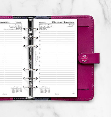 Filofax Zilnic Agenda White 2024