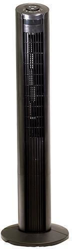 Primo 15718-R Ventilator Turm 55W mit Fernbedienung Schwarz